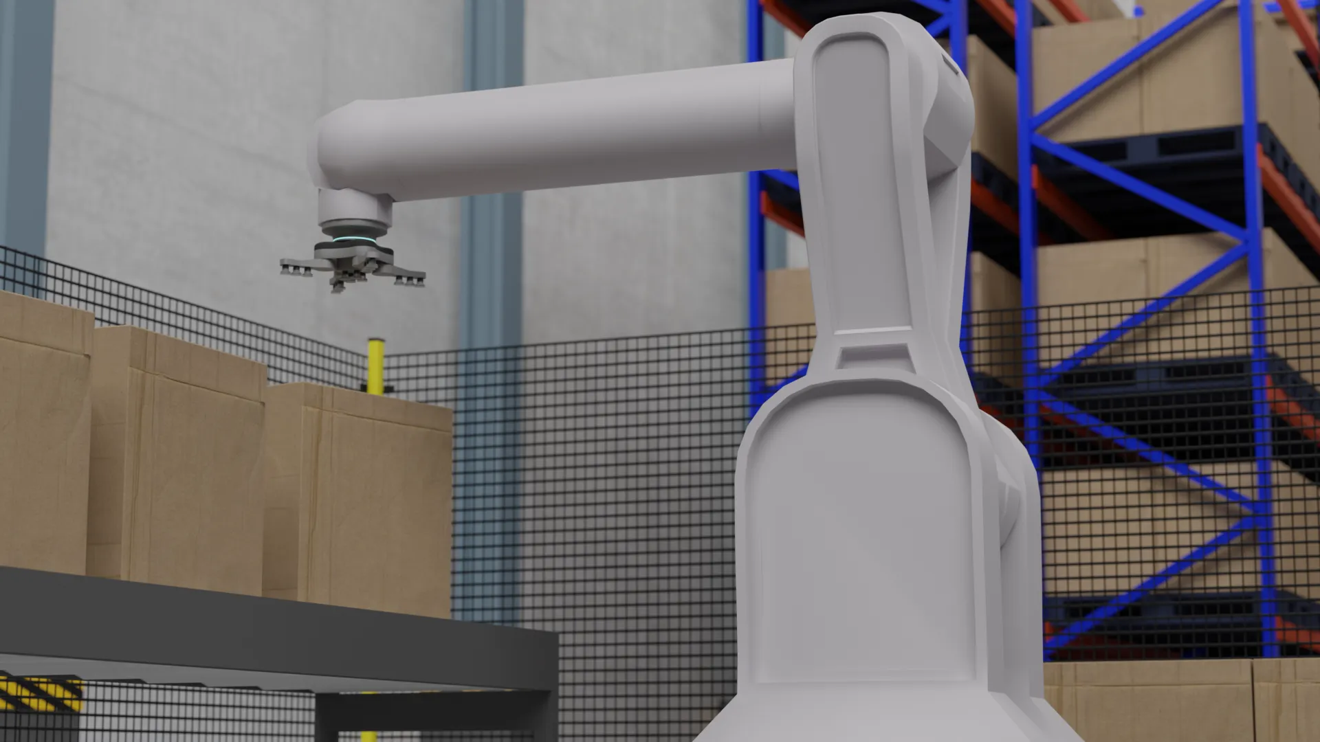 Bild eines 3D Renderings, was für die Planung einer neuen Anlage steht. 